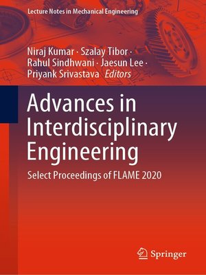 cover image of Advances in Interdisciplinary Engineering